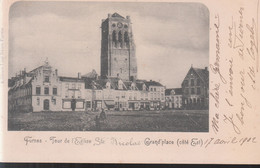 Delcampe - Furnes - Tour De L'Église, Grand'Place (Côté Est) - Veurne