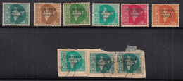 India MH Set Ovpt., Congo + On Piece 3 Map Series  FPO Used In Gaza, UN Force, - Military Service Stamp