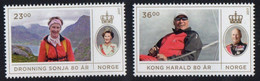 Norway 2017.  80 Years Of King Harald V And Queen Sonja.  MNH - Nuevos