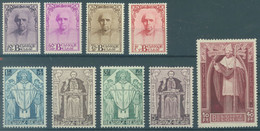 BELGIQUE - 1932 - MNH/** - MERCIER - COB 342-350 - Lot 23046 - VALUE 1.350,00 EUR - Unused Stamps