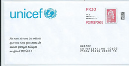 Entiers Postaux : Enveloppe Réponse Type L'Engagée Yzeult Catelin PRIO Datamatrix UNICEF 229148 ** - Prêts-à-poster:Answer/Marianne L'Engagée