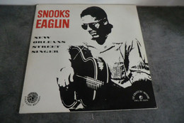 Disque De Snooks Eaglin - New Orleans Street Singer - Folkways Records FWX - M - 52476 - France 1968 - - Blues