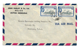 Brh001 / Brit. HONDURAS -  Flughafen Belize 1954 In Die USA - Honduras Británica (...-1970)