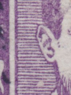 Denmark 1924 Mi. 135      10 Ø Dänische Post ERROR Variety BIG White Spot Under King's Ear - Abarten Und Kuriositäten