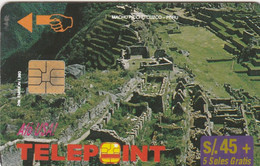 Peru, PER-TE-035 , Machu Picchu Puzzle - Reverse Tele Cable 3/4, 2 Scans . - Perú