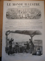 Journal Rare Le Monde Illustré 17 Décembre 1870  Guerre Franco Allemande Prusse Siége De Paris Plateau Avron Bezons - 1850 - 1899