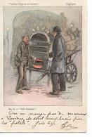 L130b168 - Dessin "Hot Potatoes"  -  "Familiar Figures Of London N°5 - Carte Précurseur - Vendedores Ambulantes