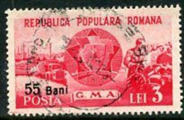 ROMANIA 1952 Currency Reform Surcharge On  Sport 3 L. Used.  Michel 1339 - Used Stamps