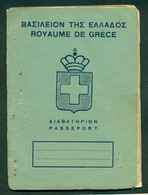 GREECE GRECE OLD PASSPORT, PASSEPORT 1955 . WITH VISAS. COMPLETE .Canceled - Historical Documents