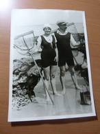 Photo. Le Tréport. 1925. Couple De Pêcheurs à Pieds. Normandie - 1901-1940