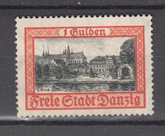 Danzig 1925,Mi 212b, 1 Gulden,ansichten,Postfrisch/Postfris (D2837) - Dantzig
