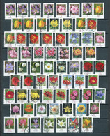 West-Germany/Deutschland Flowers/blümen/fleurs All Different Perforations/type Etc... (D-111) - Collections