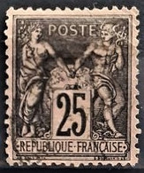 FRANCE 1886 - Canceled - YT 97 - 25c - 1876-1898 Sage (Type II)