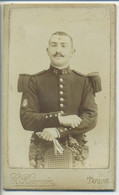 Photo Sur Carte Format 6,5 X10,5 Cm - Musicien Militaire Du 66 ème Régiment D'Infanterie - Photographe C. Romain à Tours - Uniform