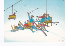 Les Joies Du Ski Dessin De JP Lacourt - Autres & Non Classés