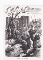 Illustration De Pierre Gandon Le Donjon De Niort Jubilé Fédéral Congrès Philatélique 1947 - Expositions Philatéliques