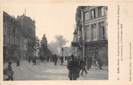 59-LILLE- EXPLOSION D'UNE BOMBE SUR L'HÔTEL DE BRETAGNE RUE INKERMANN, LE 9 OCTOBRE 1914 - Lille