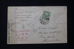 JAPON - Enveloppe De Hamamatsu Pour La France Avec Contrôle Postal ( 1914 /18 ) - L 83688 - Brieven En Documenten