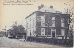 HERBESTAL ..-- TRAM . Hôtel HERREN . MARTIN - FALKENSTEIN . - Welkenraedt