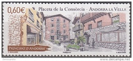 Andorre Français 2012 Yvert 725 Neuf ** Cote (2017) 1.80 Euro Place De La Consorcia - Unused Stamps