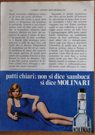 1973/74 - SAMBUCA MOLINARI   - 2 Pag. Pubblicità Cm. 13x18 - Alcoolici