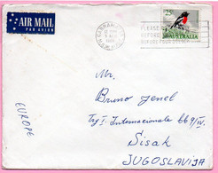 Envelope -  Stamp Bird / Postmark Cabramatta, 1966., Australia To Yugoslavia, Air Mail - Non Classificati