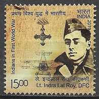 India 2019. Scott #3137 (U) Indian Pilots Of World War I, Lieutenant Indra Lal Roy - Usados