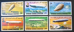 MAURITANIE  Ballons, Zeppelins, Yvert 350/3+PA 170 / 71 Non Dentélé (imperforate) ** MNH - Zeppelines