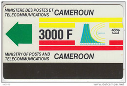 CAMEROUN : 09 3000 F New Logo No Notch USED - Camerun