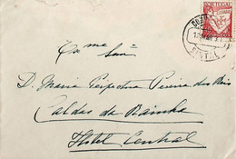 1932 Portugal Carta Enviada De Sintra Para As Caldas Da Rainha. Marca «ESTÂNCIA TERMAL» De Chegada, No Verso. - Maschinenstempel (Werbestempel)