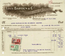 VP FACTURE 1932 (V2030) LOUIS BAROEN & Cie (1 Vue) Manufacture Du Corset L.B. "Le Sans Rival" Rue G. Schildknecht - Kleidung & Textil