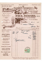VP FACTURE 1936 (V2030) PAUL PIéRARD (1 Vue) PARFUMERIE BIJOUTERIE MAROQUINERIE Rue Du Canal 45 BRUXELLES - Textile & Clothing