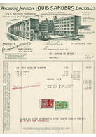 VP FACTURE 1939 (V2030) Ancienne Maison LOUIS SANDERS (1 Vue) PRODUITS PHARMACEUTIQUES & PARFUMERIES EN GROS St-Gilles - Profumeria & Drogheria