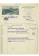 VP FACTURE 1929 (V2030) HENRI SCHACHT & Cie (1 Vue) Etablissements LAINIERS - ELBEUF - PARIS - TOURCOING - Vestiario & Tessile