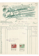 VP FACTURE 1932 (V2030) J. VAN BUGGENHOUT (1 Vue) Manufacture De BONNETERIES Mouchoirs EGYPTE BRUXELLES Pont De La Carpe - Kleding & Textiel