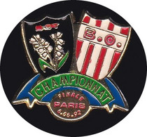 69153-Pin's.le Biarritz Olympique Et Le Rugby Club Toulonnais.finale. - Rugby