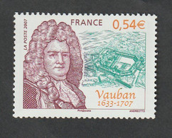TIMBRE - 2007  - Sébastien L E Prestre De Vauban  -   N° 4031  -    " Portrait Et Citadelle "        Neuf Sans Charnière - Unused Stamps