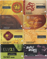 Lot De 8 Cartes Casino : Total Rewards © 2002 - 2010 - 2011 - 2013 - Casino Cards