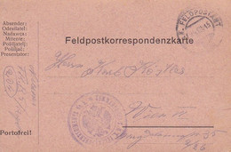 Feldpostkarte - Kommando K.u.k. Feldkanonenregiment Nr. 5 - 1915 (53702) - Cartas & Documentos