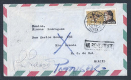 Carta Expedida Para O Brasil Em 1969 E Devolvida 'Ao Remetente'. Aviador Gago Coutinho. Astrolábio. Aviator Gago Couti - Lettere