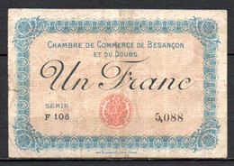 566-Besançon Billet De 1fr 1920 F106 - Chambre De Commerce