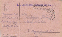 Feldpostkarte - K.k. Landwehrinfanterieregiment Wien Nr. 1  - 1915 (53704) - Storia Postale
