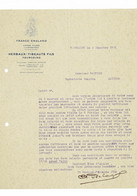 VP COURRIER 1931 (V2030) HERBAUX - TIBEAUTS (1 Vue) Laines Filées Pour BONNETERIE TOURCOING - Kleidung & Textil