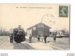 CPA 44 Ancenis La Gare Et Le Train De Chateaubriant - Ancenis