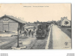 CPA 45 Isdes La Gare Et Le Train Tramway - Sonstige & Ohne Zuordnung