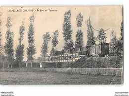 CPA 45 Chatillon Coligny Le Pont Et Le Train Tramway - Chatillon Coligny