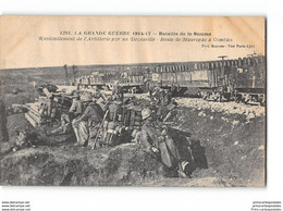 CPA 80 Route De Maurepas à Combles Ravitaillement De L'artillerie Par Un Decauville - Combles