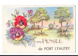 PORT LYAUTEY (Maroc) Carte Fantaisie Pensée De - Other & Unclassified