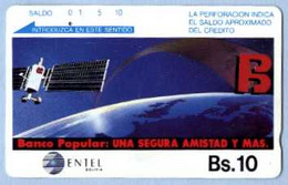 BOLIVIA : BOLTE20 Bs 10 Banco Popular Satellite MINT  (x) - Bolivia