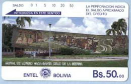 BOLIVIA : BOLTE08 Bs  50 Mural Of Lorgio Vaca /Brown Rev. MINT - Bolivia